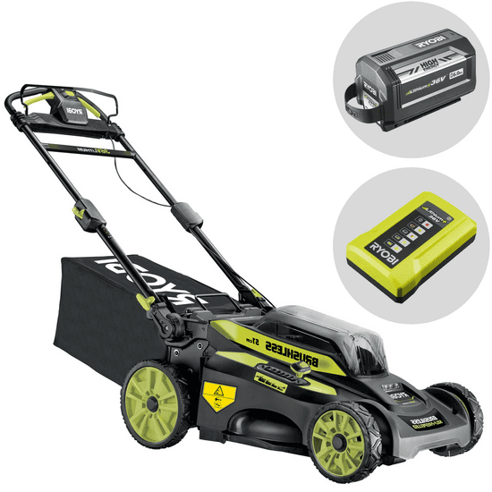 Ryobi RY36LMX51A-160 - Tondeuse à gazon tractée à batterie - MAX POWER 36V/6Ah - Coupe 51 cm
