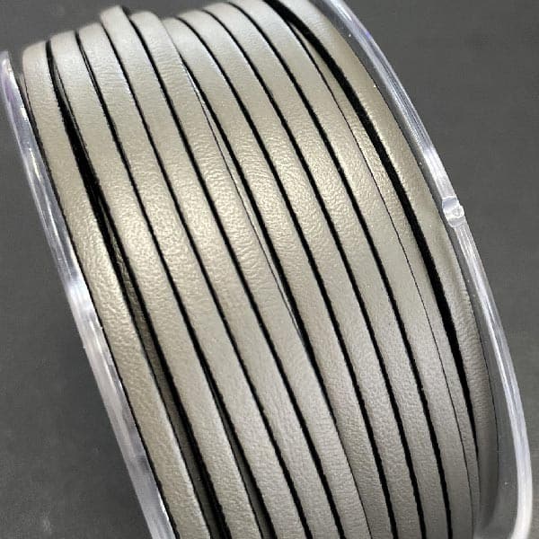Cuir plat 3mm TAUPE par mètre