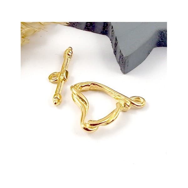 Fermoir torsade flashe or toogle haute qualite