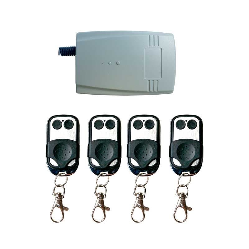 KIT RÉCEPTEUR UNIVERSEL + 4 ÉMETTEURS KIT-HDM433/2/TX-4