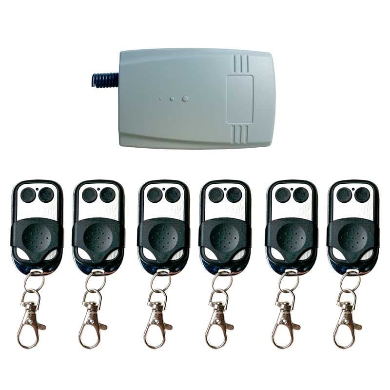 KIT RÉCEPTEUR UNIVERSEL + 6 ÉMETTEURS KIT-HDM433/2/TX-6