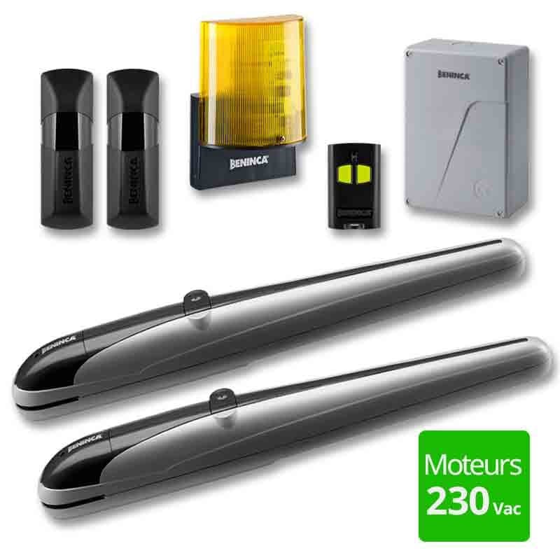 KIT DE MOTORISATION LINÉAIRE POUR PORTAILS BATTANTS - BENINCA KBOB30M