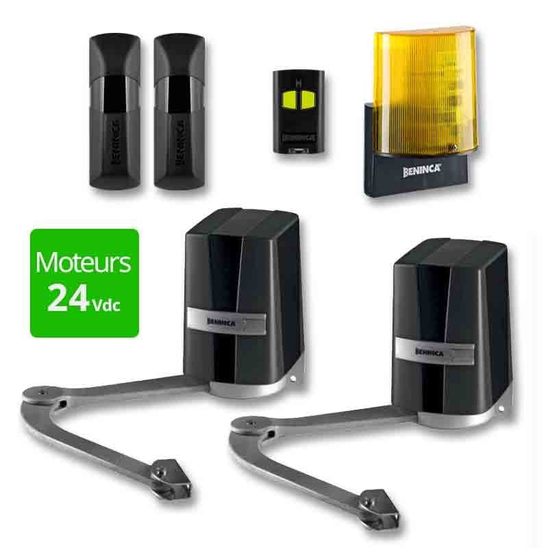 KIT DE MOTORISATION À BRAS POUR PORTAILS BATTANTS - BENINCA KBN24
