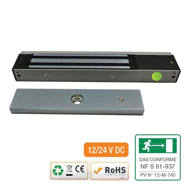 VENTOUSE ÉLECTROMAGNÉTIQUE EN APPLIQUE 600LBS - IZYX EMS600C