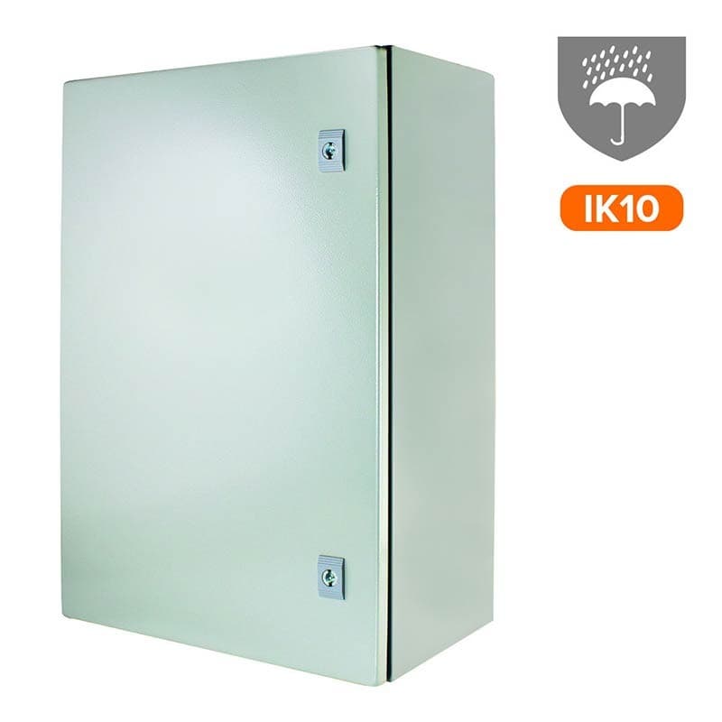 COFFRET ÉTANCHE EN MÉTAL AVEC PLAQUE DE FOND 400X600X250 - IZYX PSWB406025