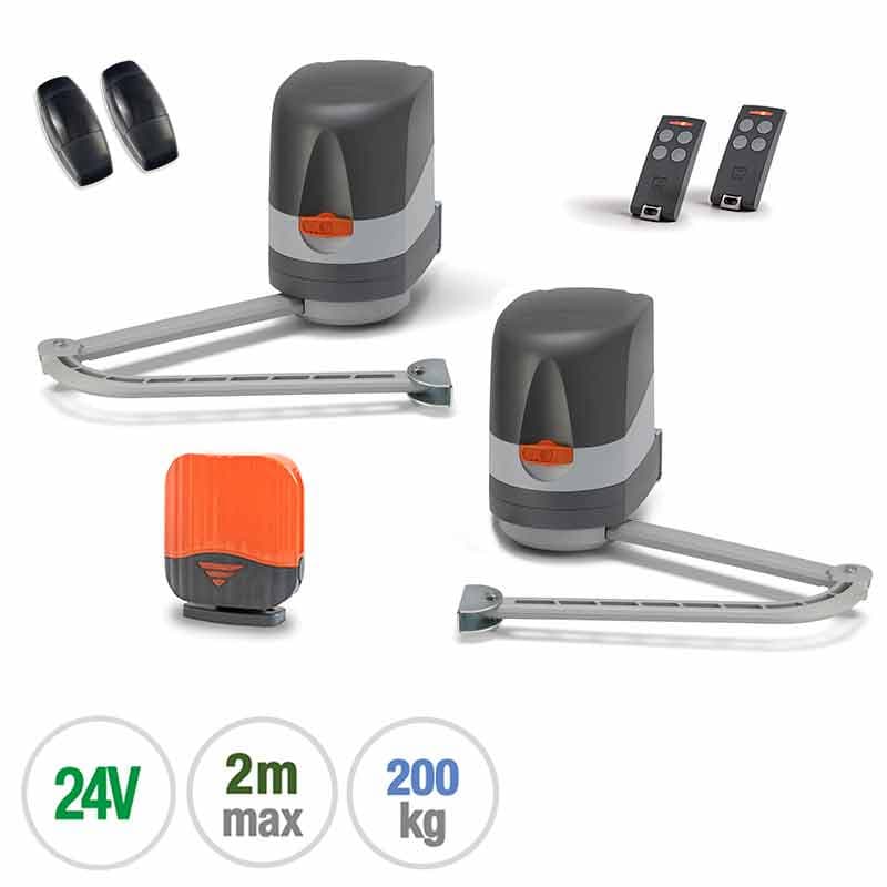 KIT DE MOTORISATION À BRAS POUR PORTAILS BATTANTS - CARDIN KT-BLGRIFFE24T