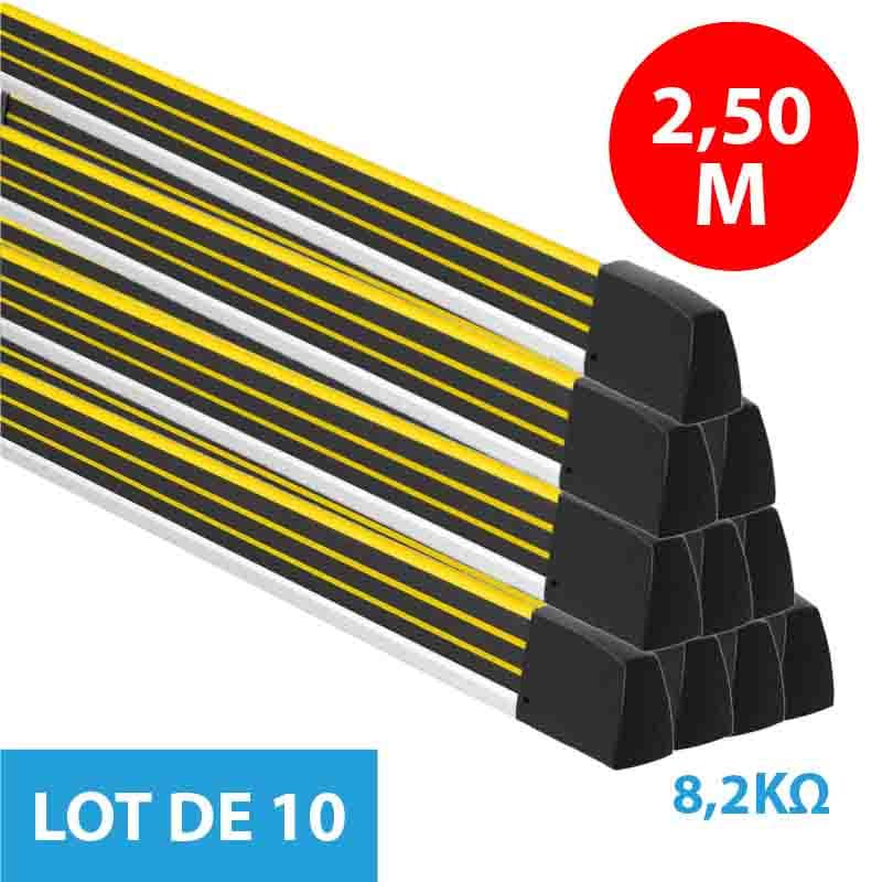 LOT DE 10 BARRES DE SÛRETÉ 8,2KΩ 2,50 ML PIZERO BS10-C25NE-10