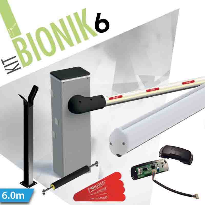KIT BARRIÈRE AVEC LISSE DE 6 MÈTRES - ROGER TECHNOLOGY KIT BIONIK 6