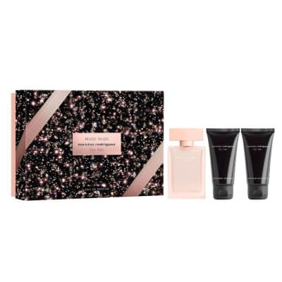 Narciso Rodriguez - Coffret For Her Musc Nude Coffret Pour Femme Eau De Parfum 50 Ml + Lait 50 Ml + Gel Douche 50 Ml
