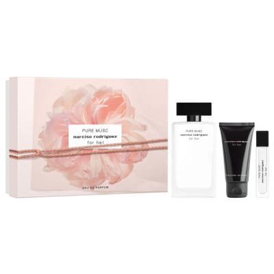 Narciso Rodriguez - Coffret For Her Pure Musc Coffret Pour Femme Eau De Parfum 100ml + Vapo 10ml + Lait Corps 50ml