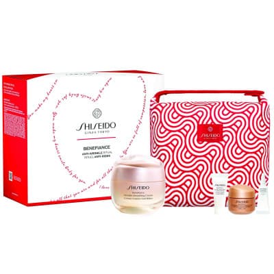 Shiseido - Coffret Rituel Anti-rides Benefiance Benefiance Crème Lissante Anti-rides 50ml + 3 Produits Coffret Pour Femme