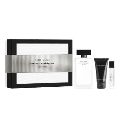 Narciso Rodriguez - Coffret For Her Pure Musc Coffret Pour Femme Eau De Parfum 100ml + Lait 50ml + Vapo 10ml