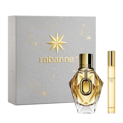 Rabanne - Coffret Million Gold For Her, Eau De Parfum Coffret Pour Femme Eau De Parfum 50ml + Vapo 10ml