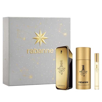 Rabanne - Coffret 1 Million, Eau De Toilette Coffret Pour Homme Eau De Toilette 100ml + Déodorant 150ml + Vapo 10ml