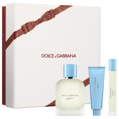 Dolce & Gabbana - Coffret Light Blue Pour Homme Coffret Pour Homme Eau De Toilette 100ml + Gel Douche 50ml + Vapo 10ml