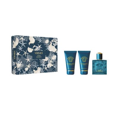 Versace - Coffret Eros Coffret Pour Homme Eau De Toilette 50ml + Gel Douche 50ml + Baume Après-rasage 50ml