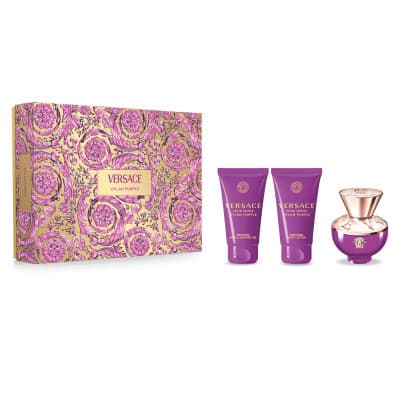 Versace - Coffret Dylan Purple Coffret Pour Femme Eau De Parfum 50ml + Gel Douche 50ml + Lait Pour Le Corps 50ml