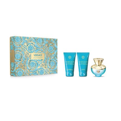 Versace - Coffret Dylan Turquoise Coffret Pour Femme Eau De Toilette 50 Ml + Lait 50 Ml + Gel 50 Ml