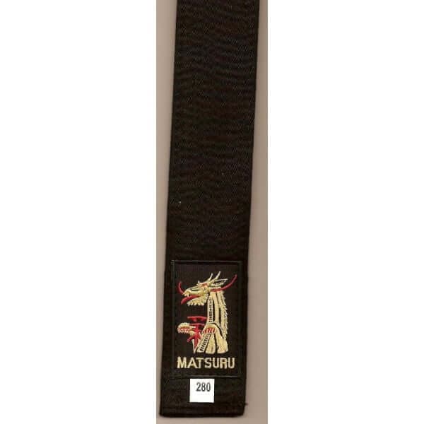 Ceinture judo noire - Matsuru