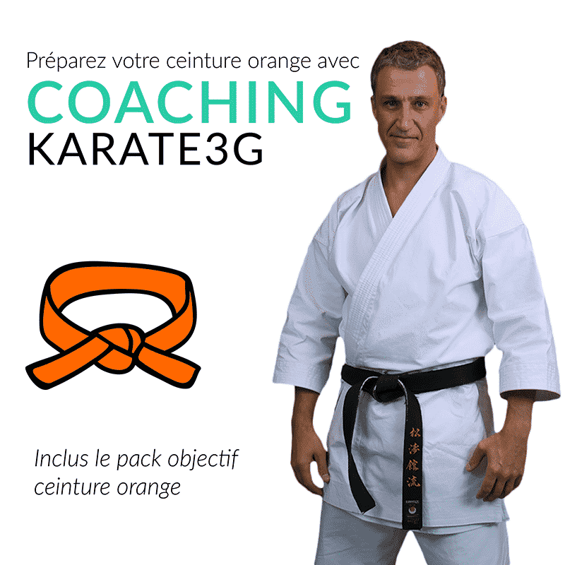 Pack objectif Karate3Gâ„¢ : ceinture orange de karate