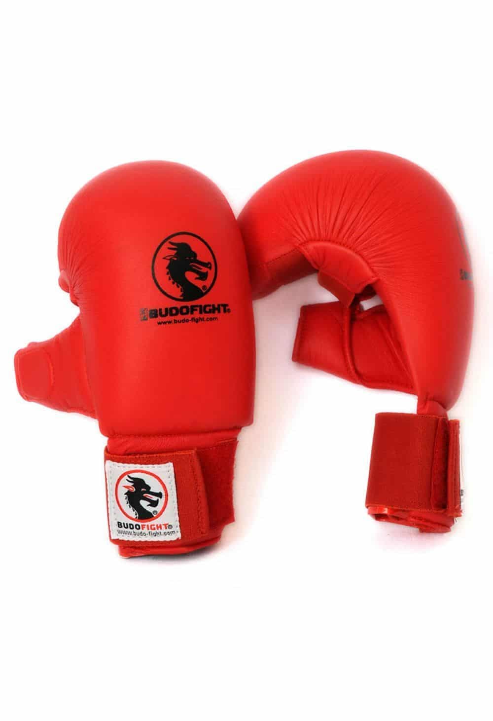 Gants de Karate BUDO-FIGHT avec pouce - bleu ou rouge