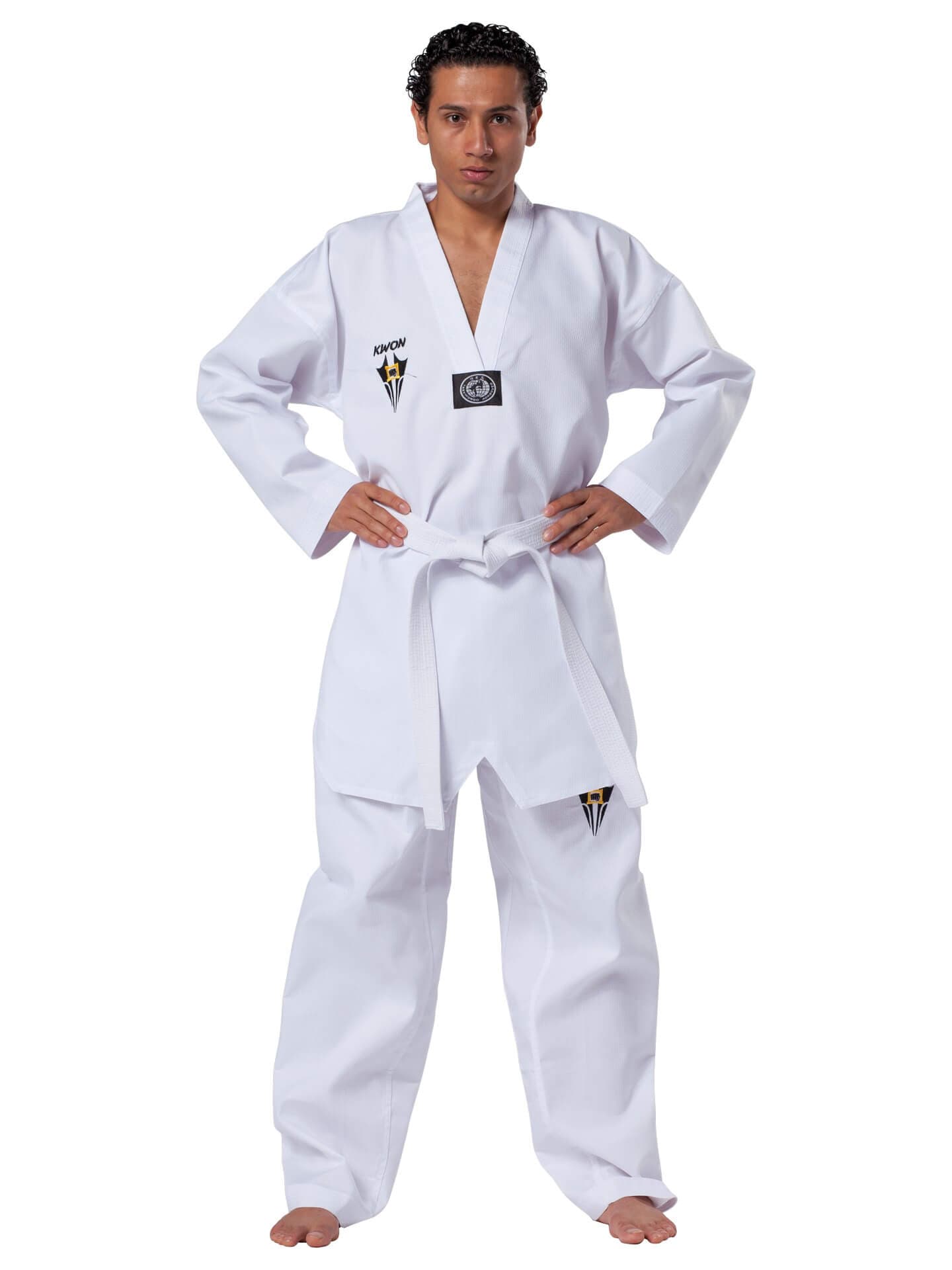 kimono Kwon Taekwondo/Dobok Starfighter col blanc