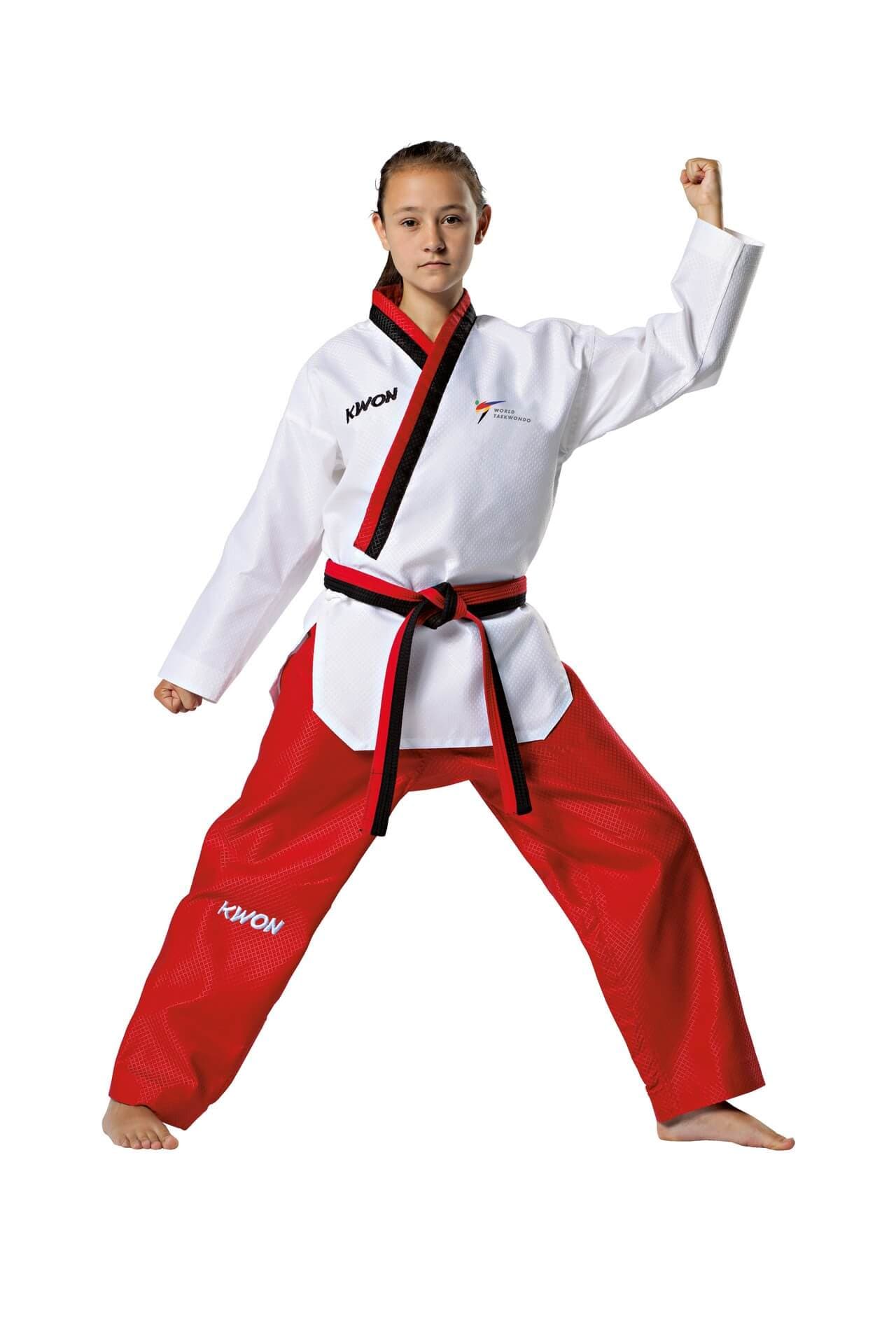 Kimono KWON Taekwondo Filles pour Poomsae approuvé WT