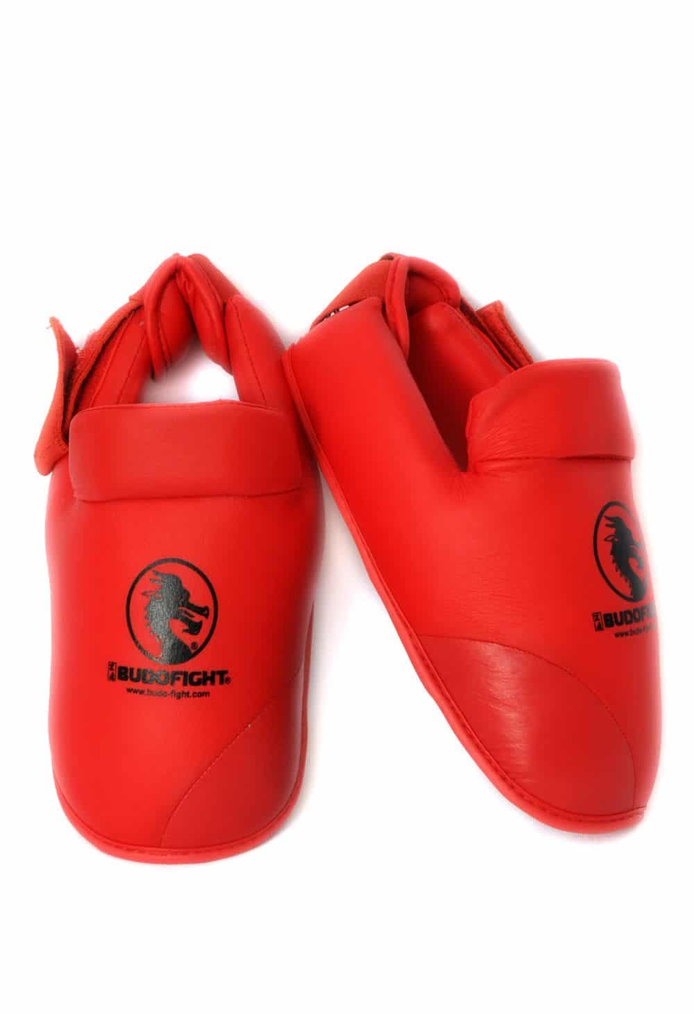 Protèges Pied de Karate BUDO-FIGHT - bleu ou rouge - combinables