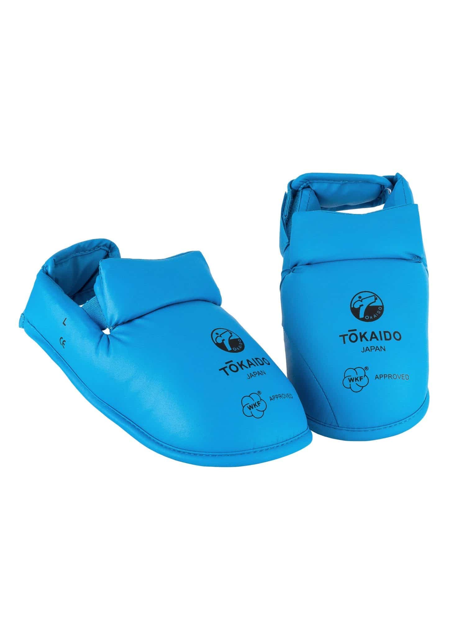 Protèges pieds de Karate Tokaido - bleu ou rouge - combinables - WKF