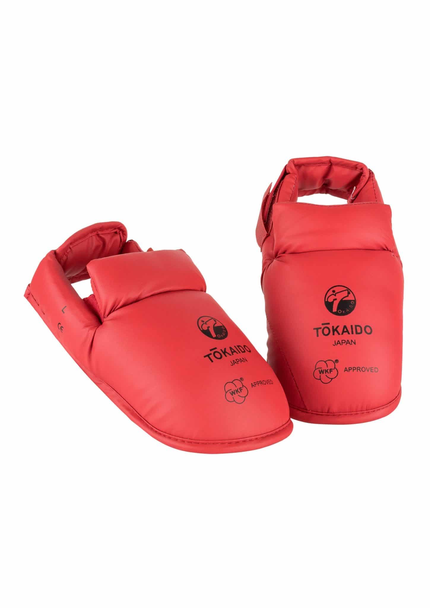Protèges pieds de Karate Tokaido - bleu ou rouge - combinables - WKF