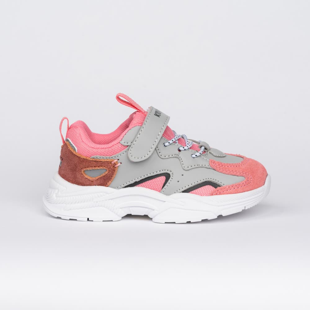 Basket Enfant Modèle Héro Gris/Rose