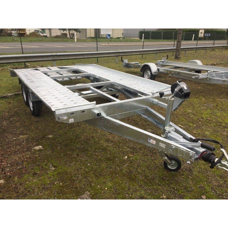 Autotransportanhänger 2700 kg â Plattform 450 Ă 203 cm â Doppelachse