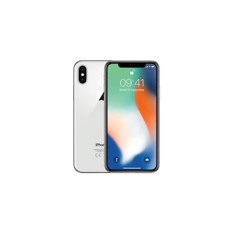 iPhone X 256 Go - Argent GARANTIE 3 MOIS GRADE C