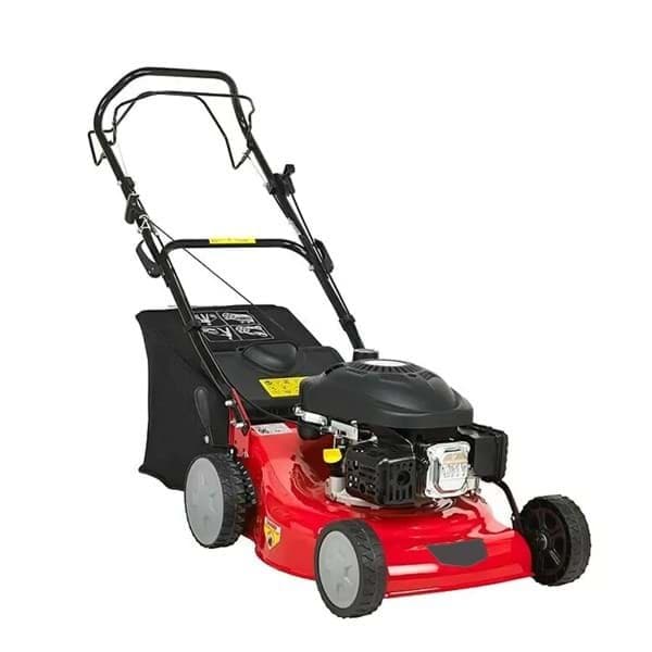 Benzin RasenmĂ€her â 2,47 PS â 46cm Schnittbreite â 55L Fangkorb â 7-Stufen Verstellung