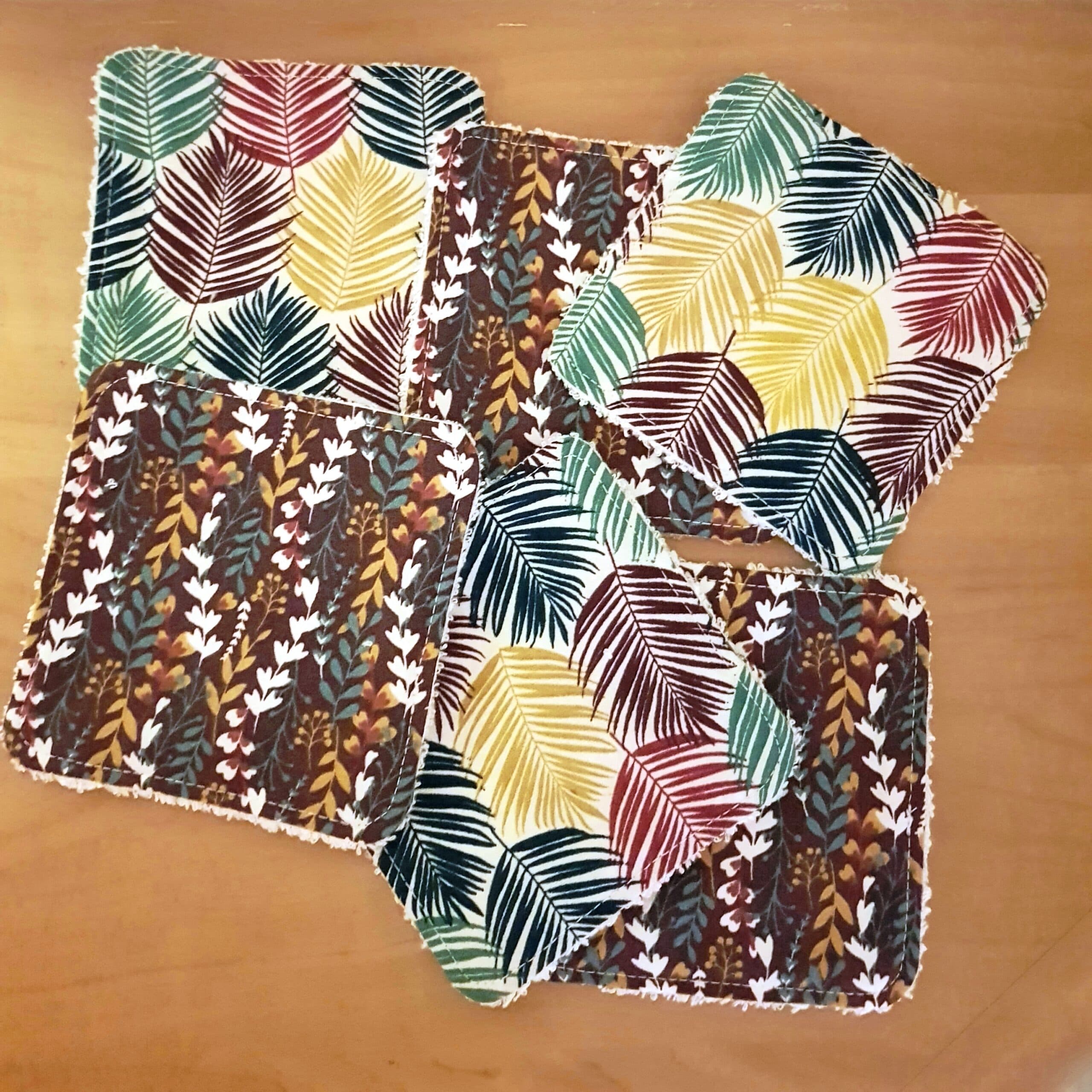 Lot de 6 lingettes démaquillantes en coton oeko tex et éponge de bambou - 100DRINE.BOBINE Multicolores