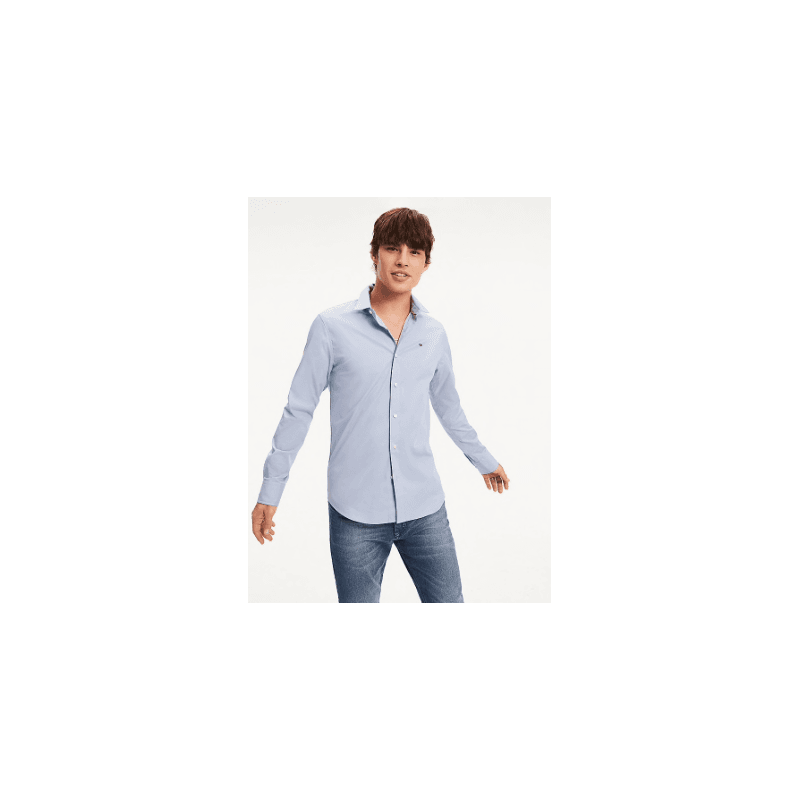 Chemise Slim Homme Tommy Jeans TJM ORIGINAL STRETCH XL LAVENDER LUSTRE