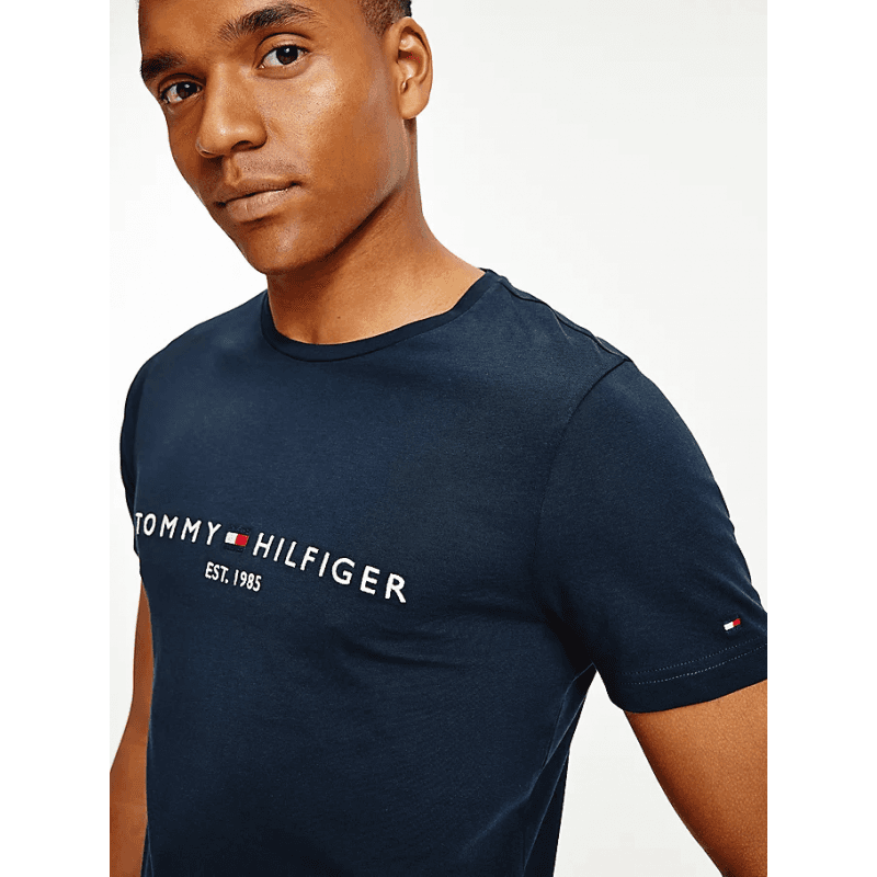 T-Shirt Logo Homme Tommy Hilfiger CORE TOMMY LOGO S SKY CAPTAIN