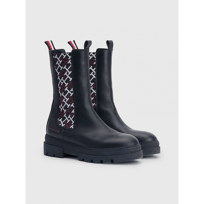 Chaussures Femme Tommy Hilfiger MONOGRAM CHELSEA BOOT 38 DW5 DESERT SKY