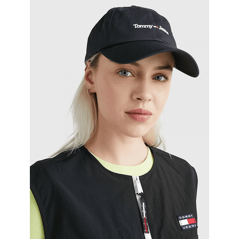 Casquette Femme Tommy Jeans TJW SPORT CAP BLACK Unique