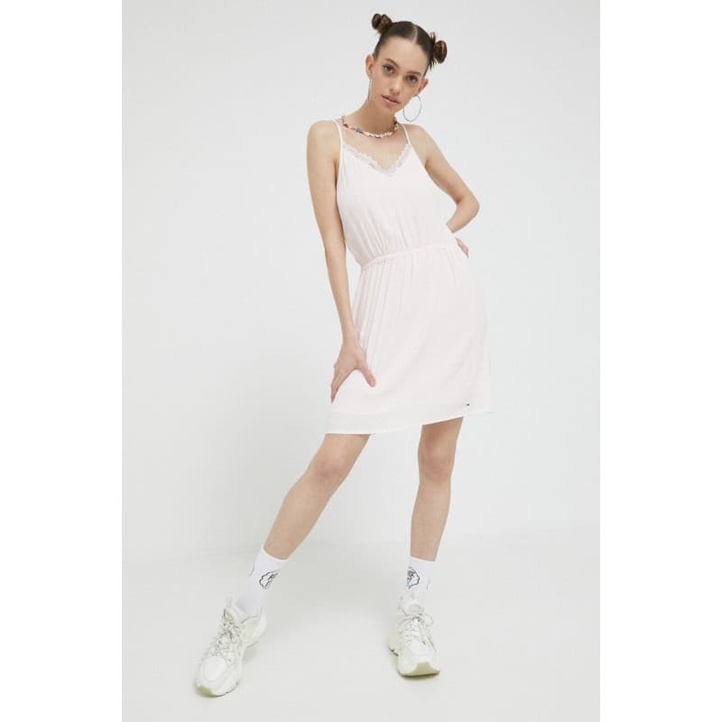 Robe Femme Tommy Jeans TJW ESSENTIAL LACE STRAP M FAINT PINK