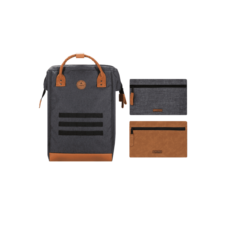 Sac à Dos Large Cabaïa LONDRES Unique BLACK MELANGED