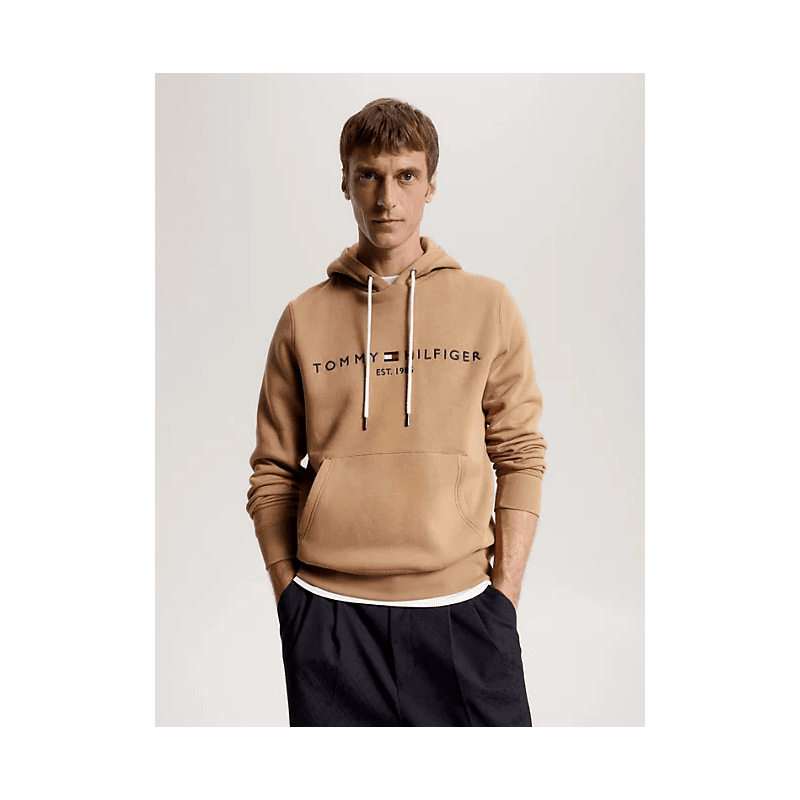 Sweatshirt Ă Capuche Homme Tommy Hilfiger TOMMY LOGO XXL COUNTRYSIDE KHAKI