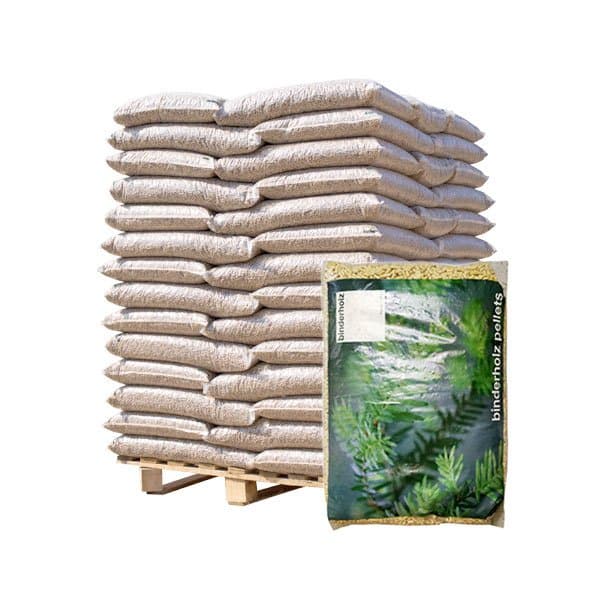 Bancale da 70 sacchi 15kg pellet abete din plus a1 hd binderholz at001