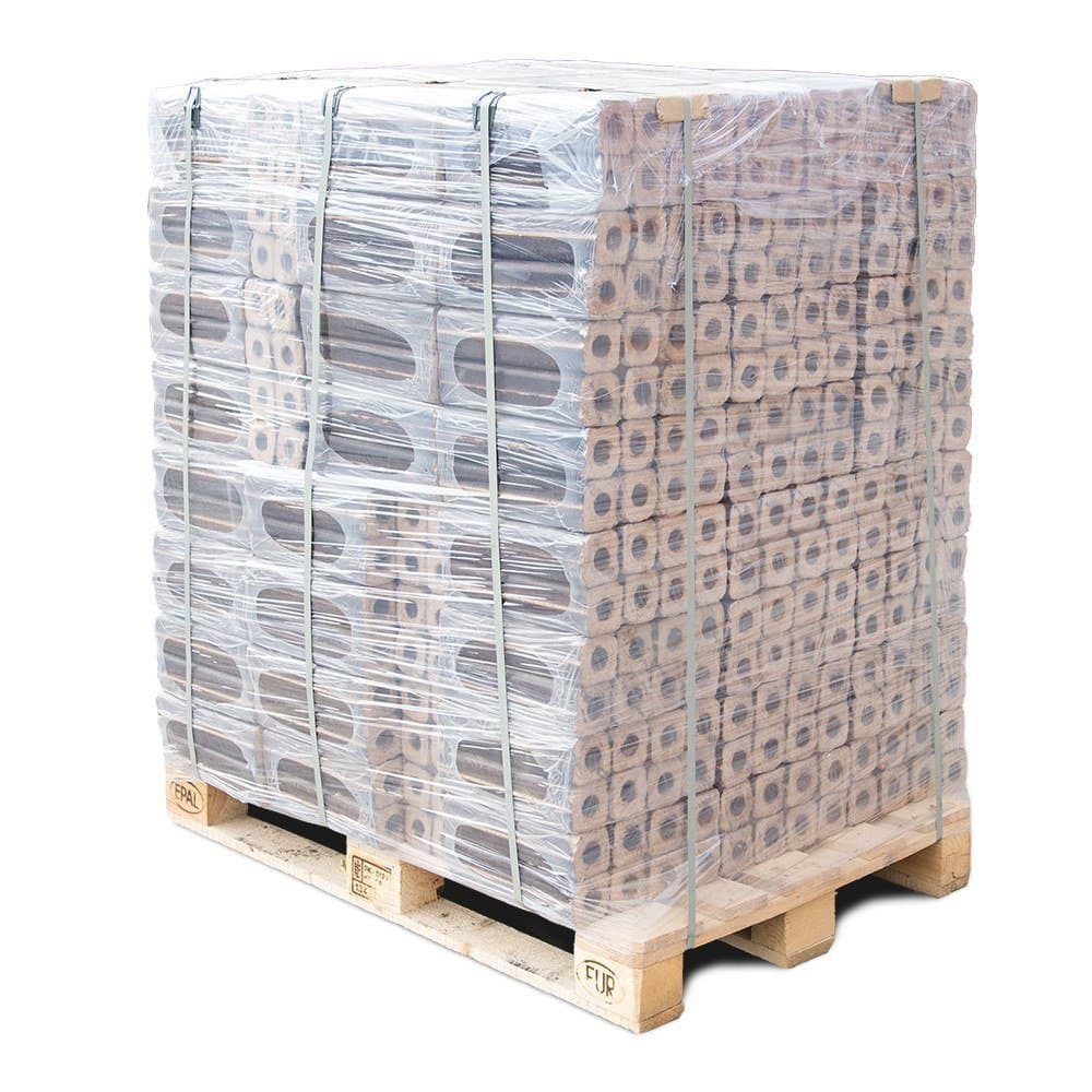 Bricchetti di faggio pini kay xxl · bancale 960 kg · brace extra lunga