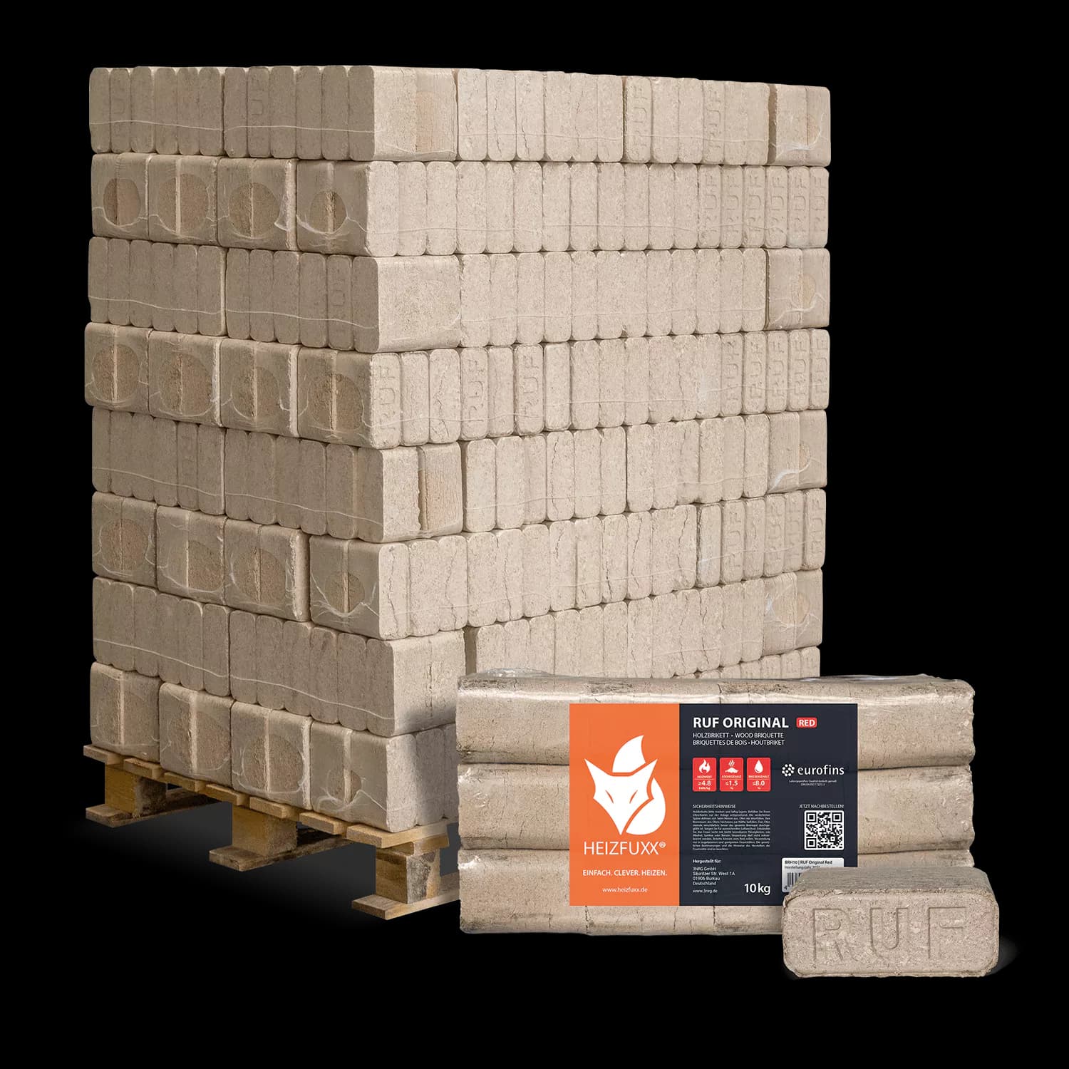 bricchetti di latifoglie ruf original red · bancale 960 kg (96 × 10 kg)