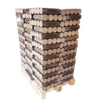 Lenha Prensada – Toros de Madeira Dura – Palete de 1 Tonelada