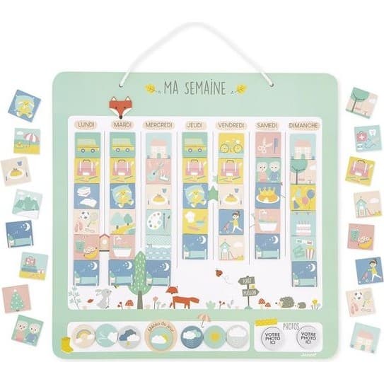 Janod Calendrier Ma Semaine magnétique