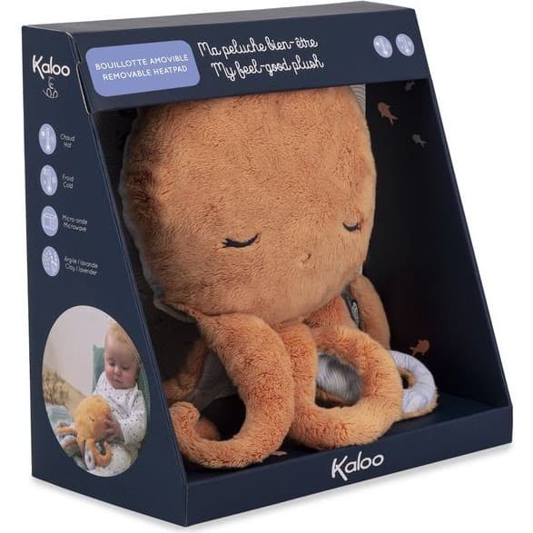 Kaloo Peluche bouillotte Poulpe Petit calme