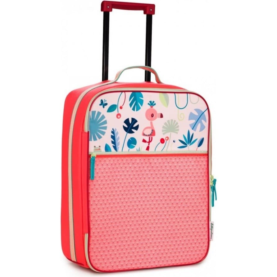 Lilliputiens Valise Ă roulettes enfant rose Anais