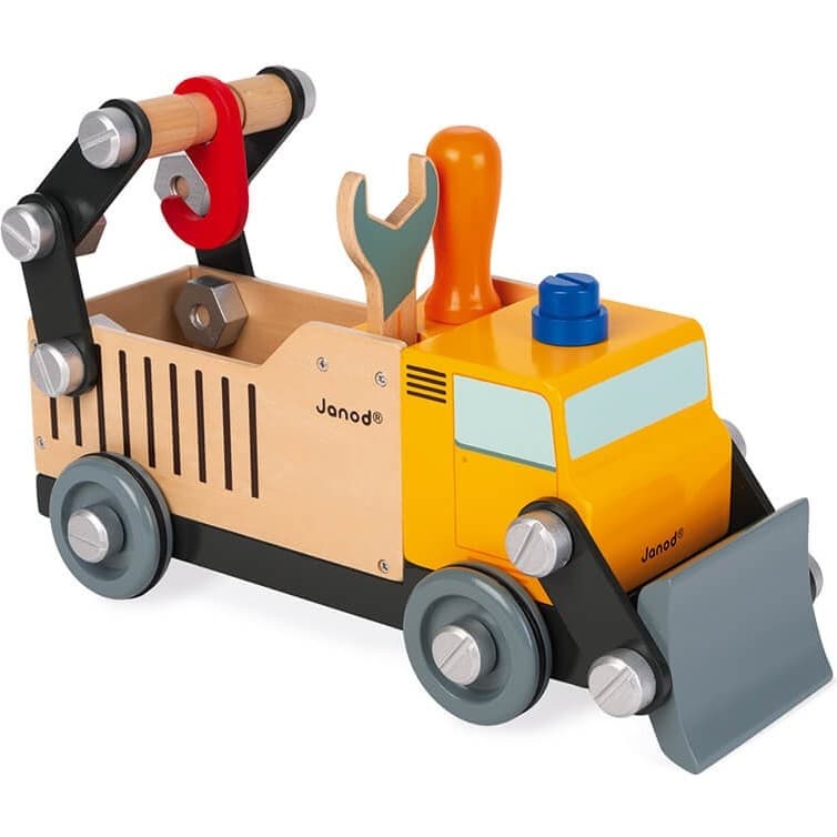 Janod Camion de chantier en bois Brico'Kids
